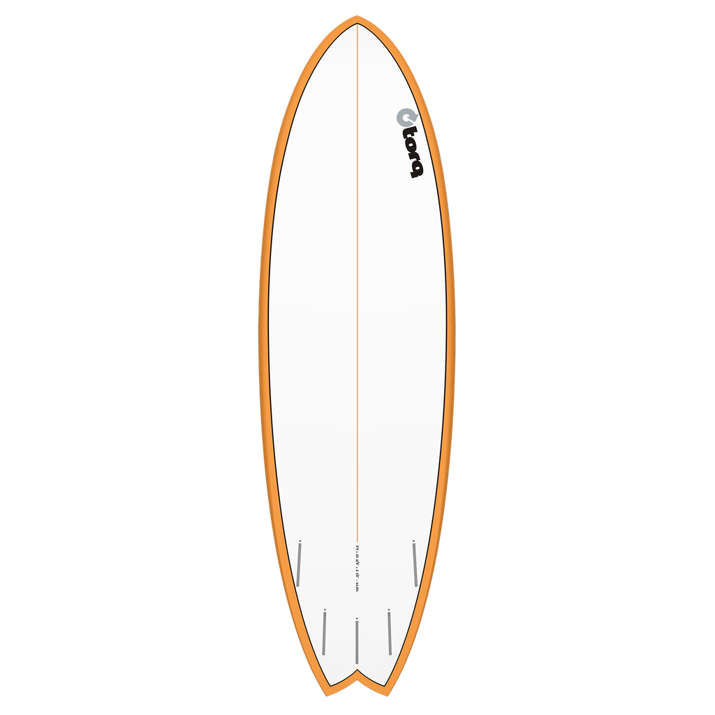 torq TET 5´11 - Fish - Orange Rails + Pinline 