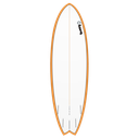 torq TET 5´11 - Fish - Orange Rails + Pinline 